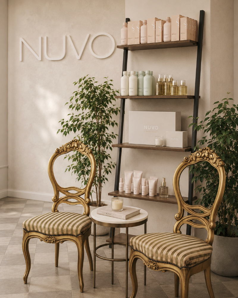 Nuvo-salongin odotustila Annankadulla Helsingissä